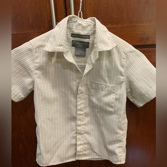 Toddler Boys - soft brushed microsuede short sleeve shirt - 4T - Picture 1 of 2